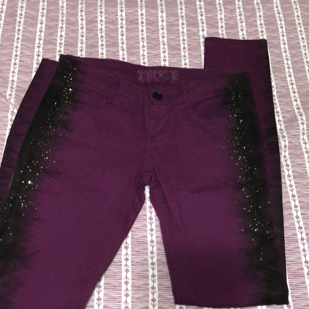 Purple jeans